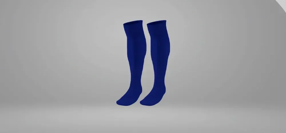 Meias altas azul-marinho