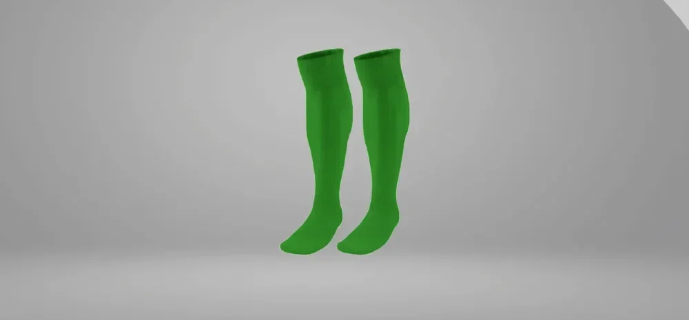 Meias altas verdes
